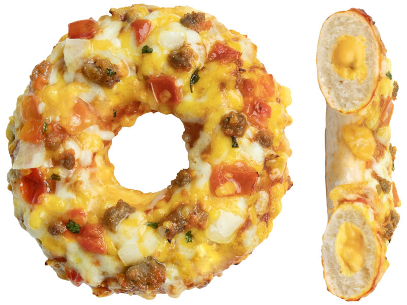 Pizza-Donut Gefüllt Cheeseburger Style 40 x 100g